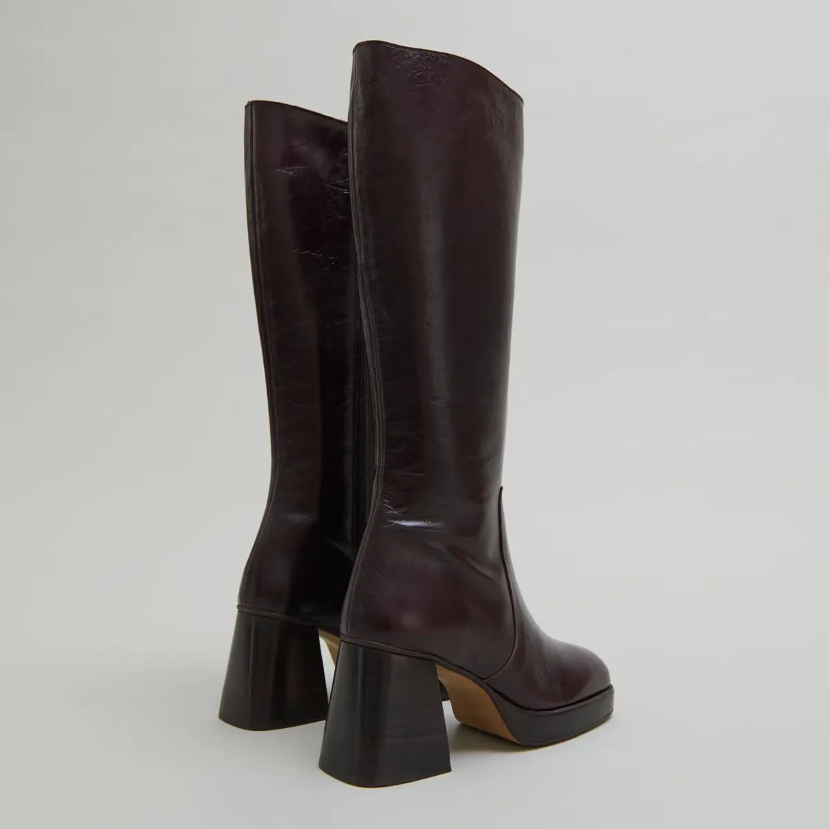 429- Betina Cuir Vieilli Chocolat