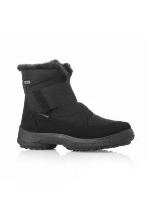 Attiba Women's Velcro Ice Grip Boots- Black