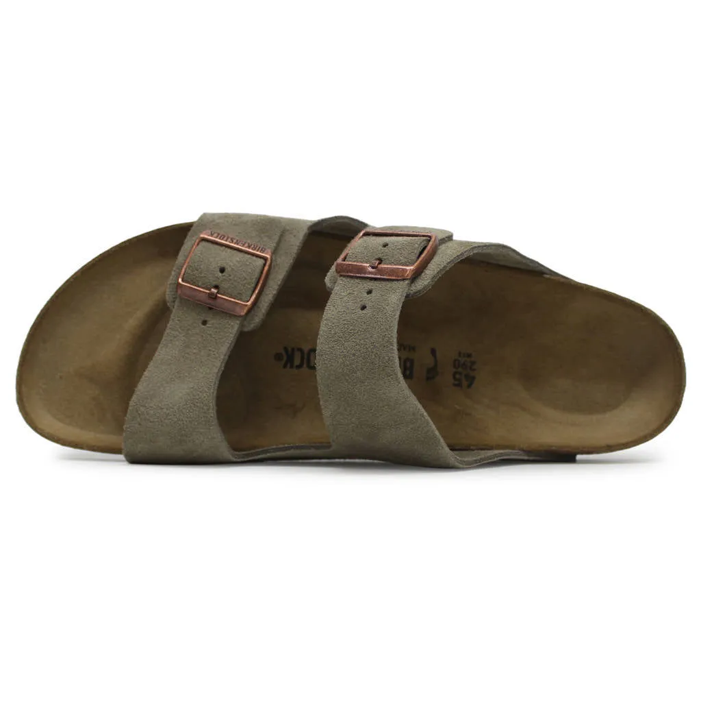Birkenstock Arizona Suede Leather Unisex Slide Sandals