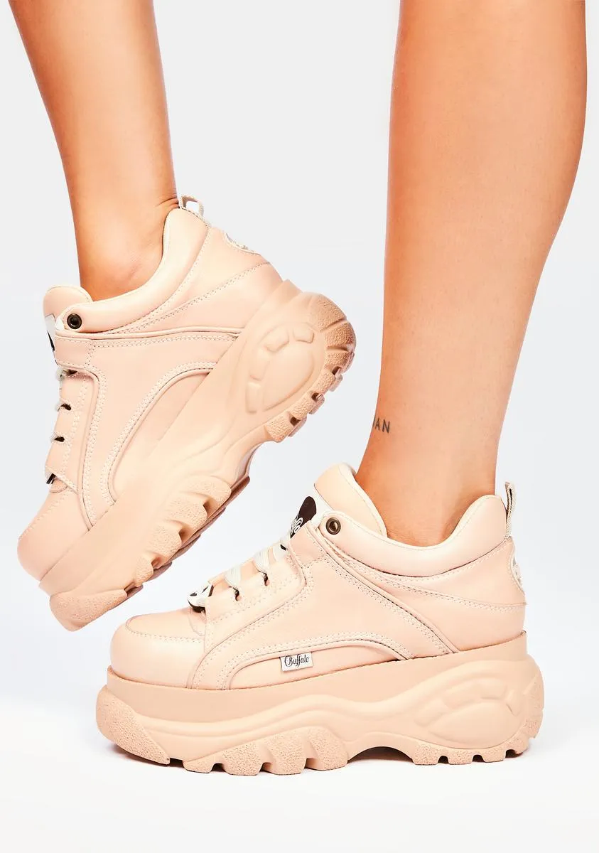 Biscuit Classic Low Leather Platform Sneakers