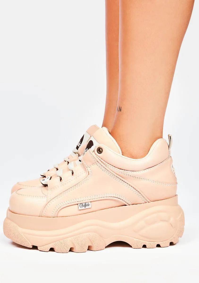 Biscuit Classic Low Leather Platform Sneakers