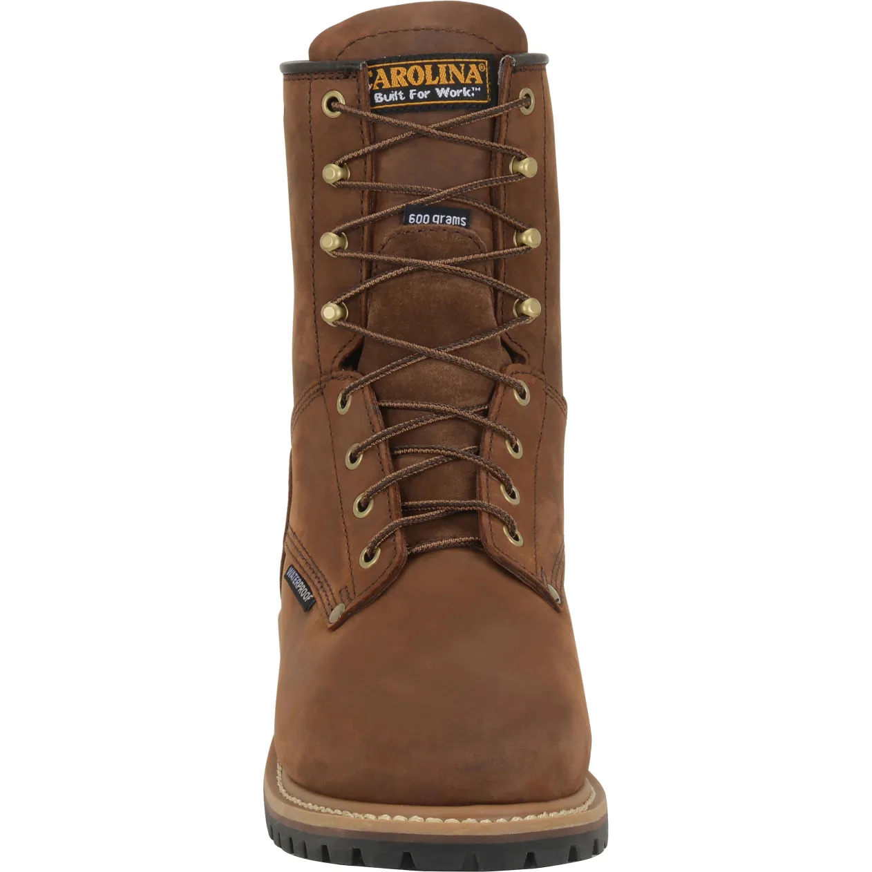 Carolina Men's Elm 8" Waterproof Insulated Logger Work Boot - Brown- CA4821