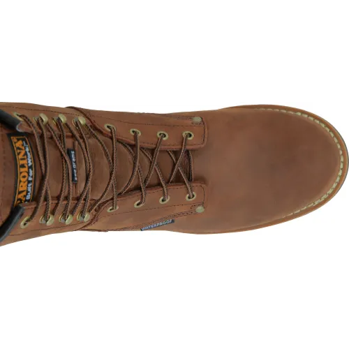 Carolina Men's Elm 8" Waterproof Insulated Logger Work Boot - Brown- CA4821