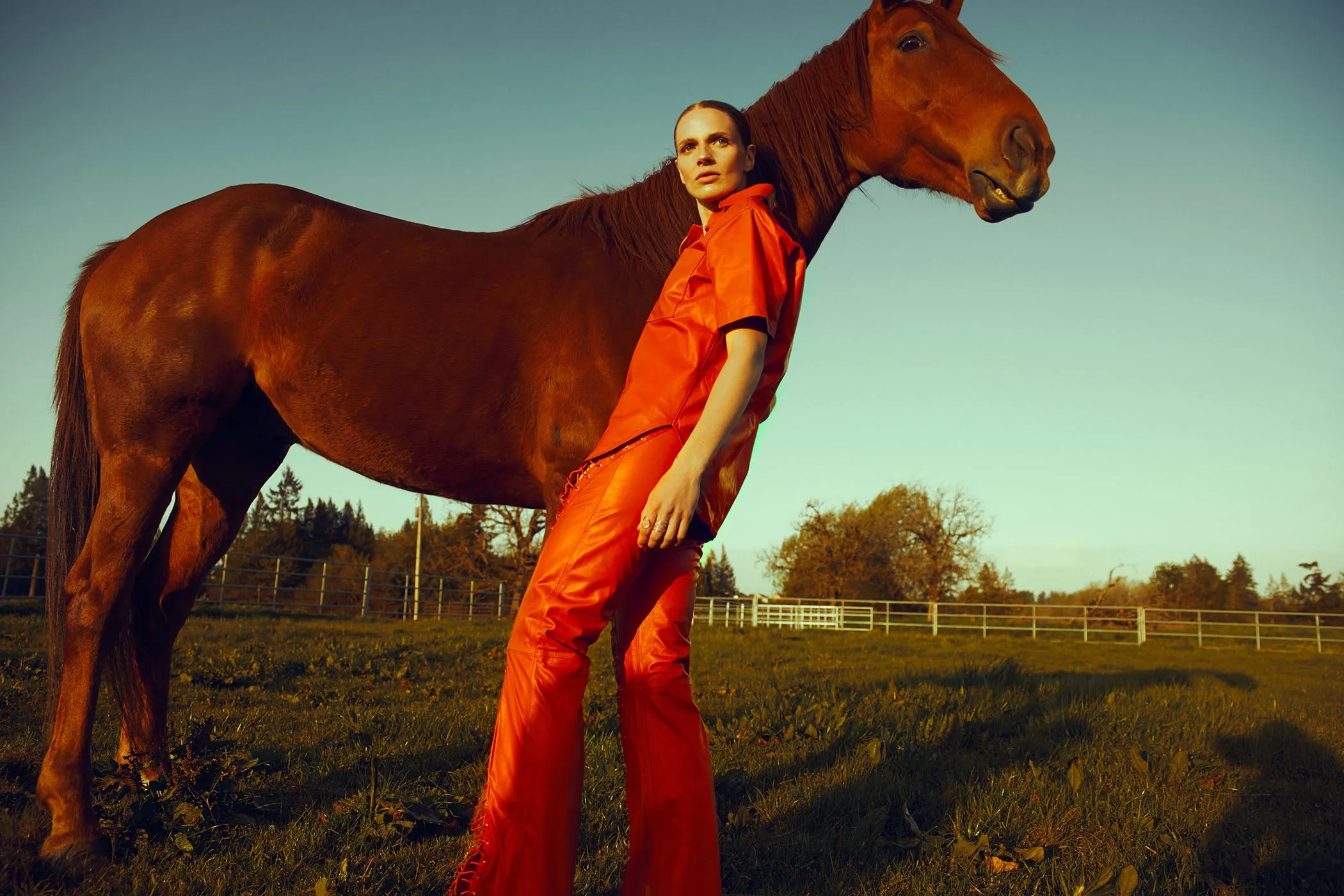 Cinch Pant in Scarlet