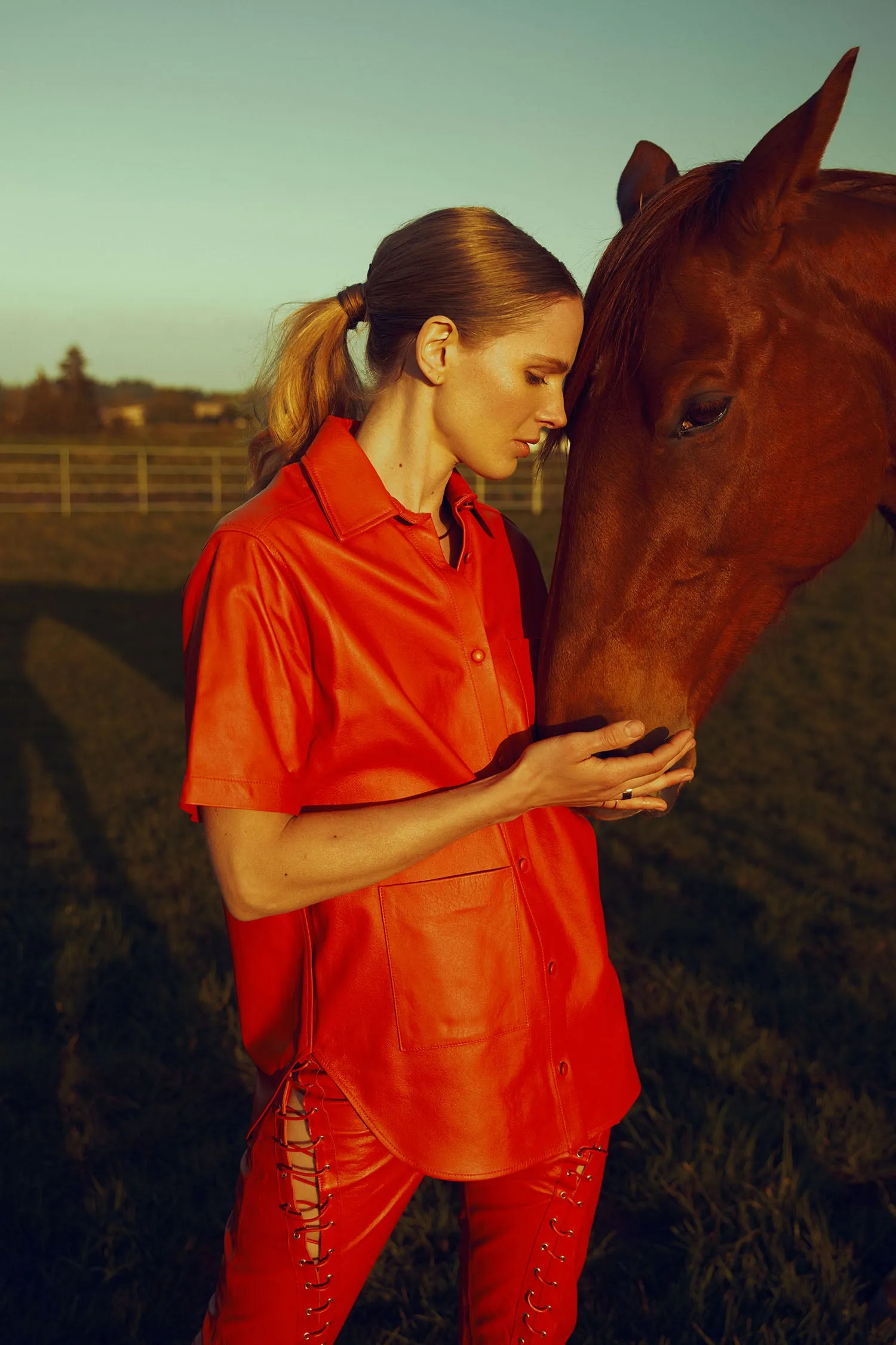 Cinch Pant in Scarlet