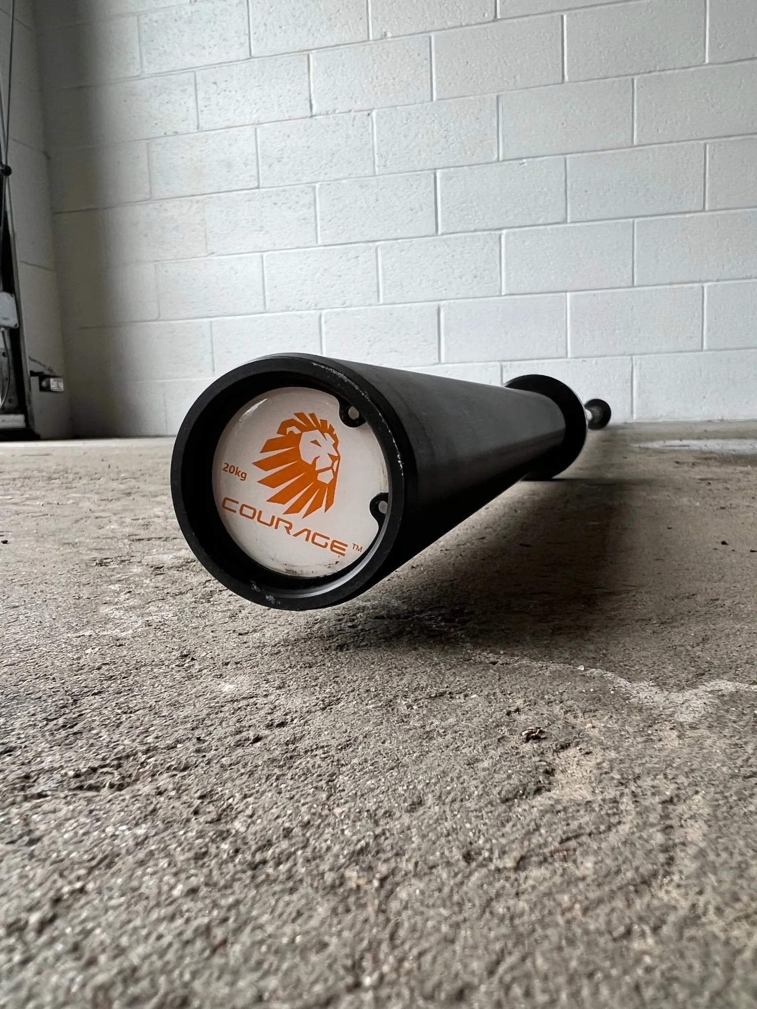 Courage Blacked Out 45lb Barbell