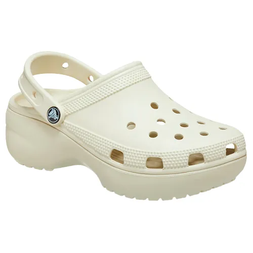 Crocs Ladies Classic Platform Clogs - 206750 - Bone