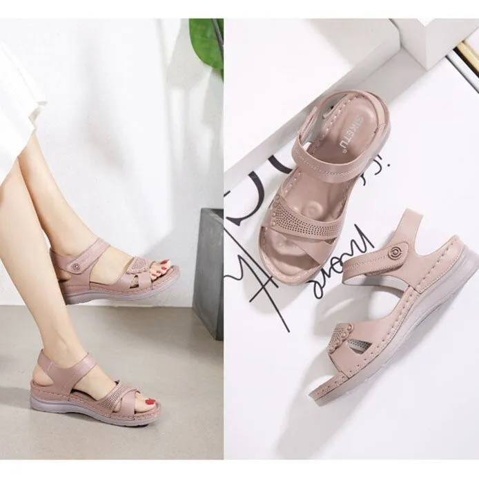 Cuzcare Comfortable Sandals Women Summer Wedges Casual Breathable