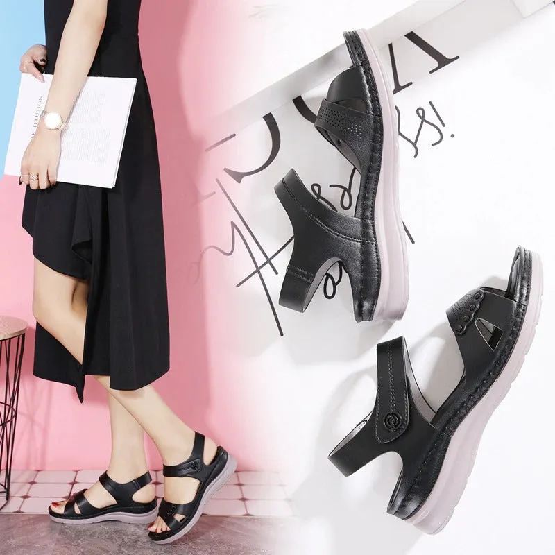 Cuzcare Comfortable Sandals Women Summer Wedges Casual Breathable