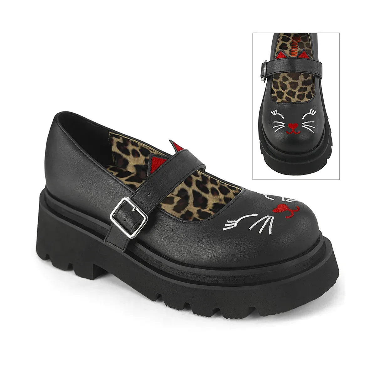 Demonia Kitty Mary Janes