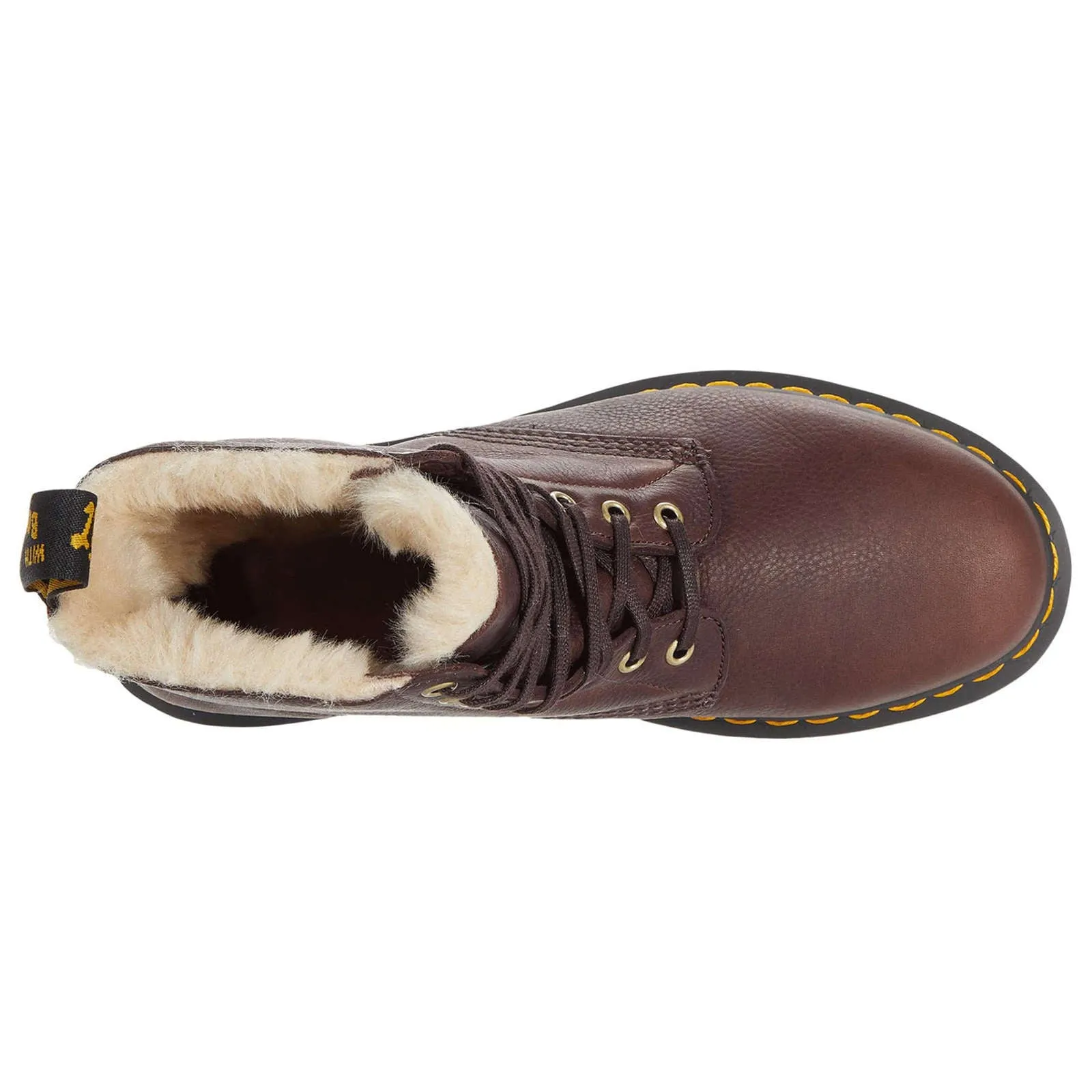 Dr. Martens 1460 Pascal Fur-lined Ambassador Leather Unisex Ankle Boots
