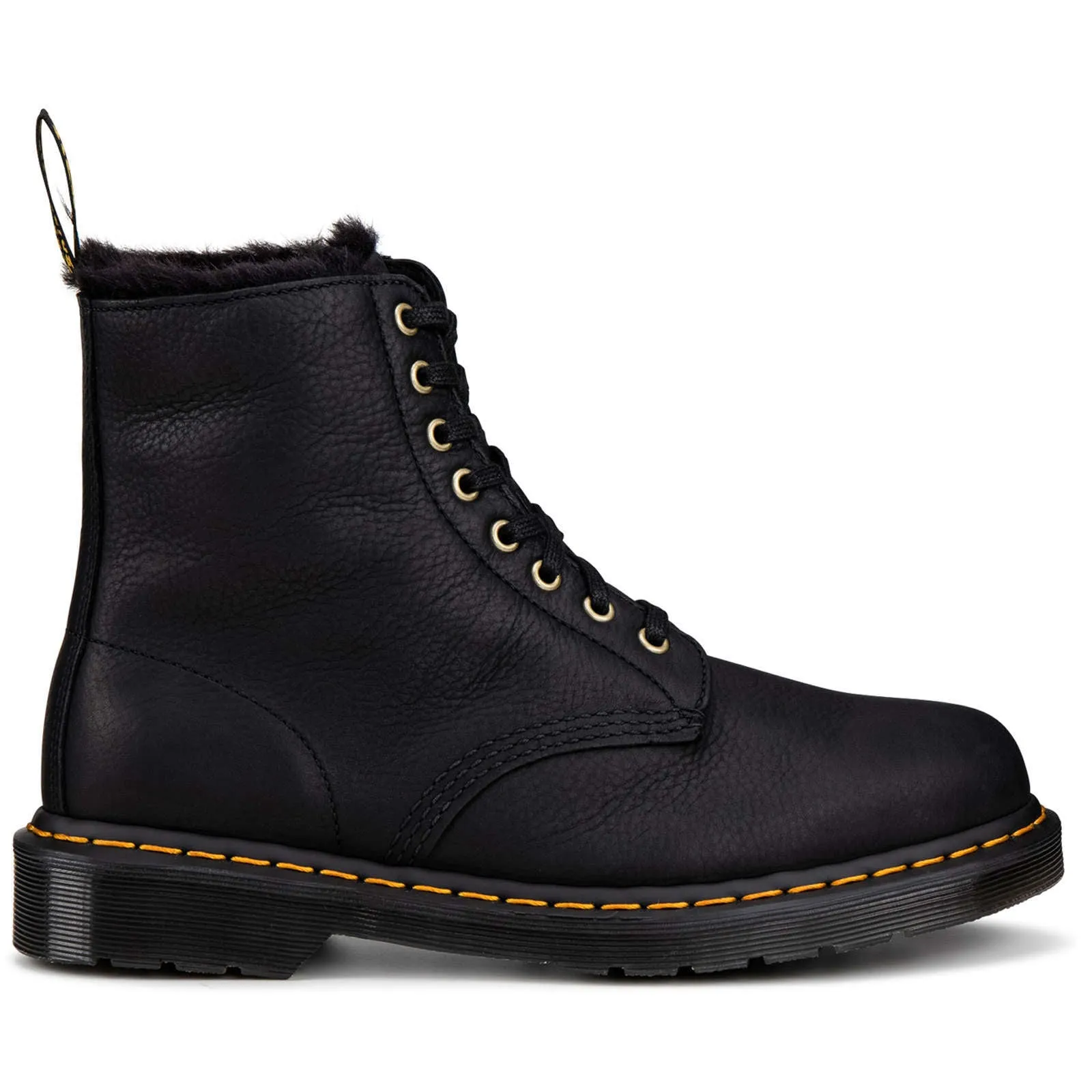 Dr. Martens 1460 Pascal Fur-lined Ambassador Leather Unisex Ankle Boots