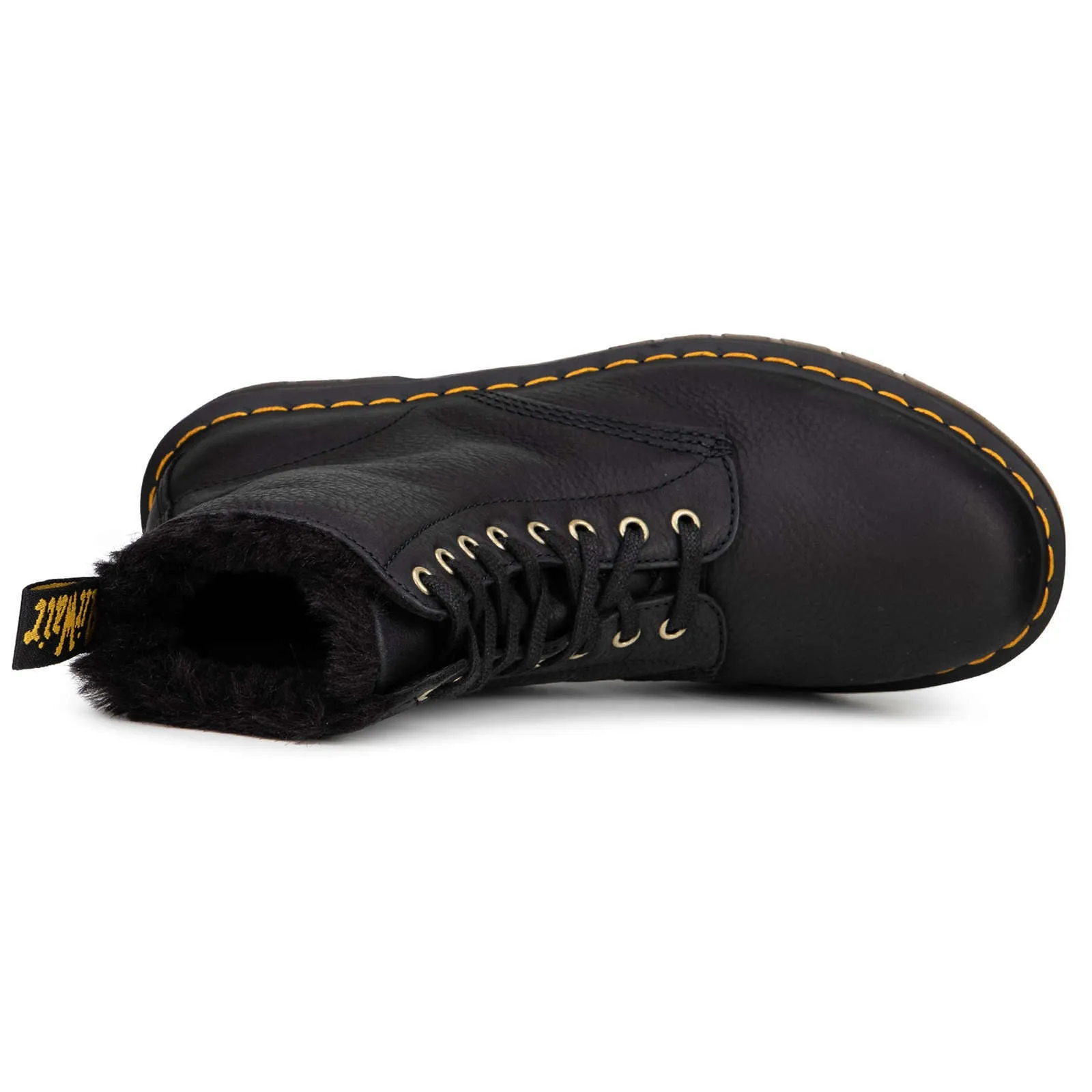 Dr. Martens 1460 Pascal Fur-lined Ambassador Leather Unisex Ankle Boots