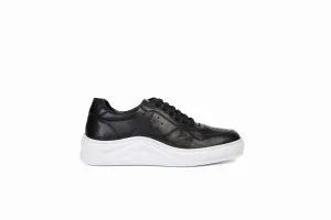FOOT FEDERATION LACE-UP WOMEN'S SNEAKER BLACK