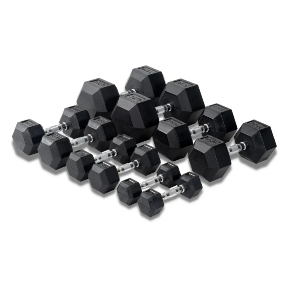 Hexagon Rubber Dumbbell (Competition Used KG)