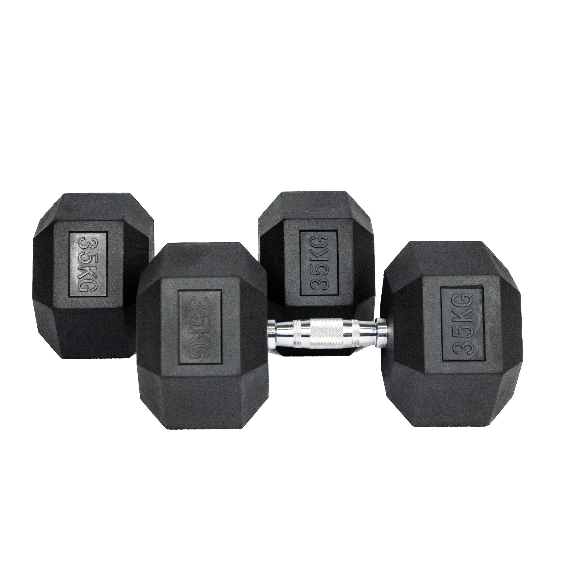 Hexagon Rubber Dumbbell (KG)