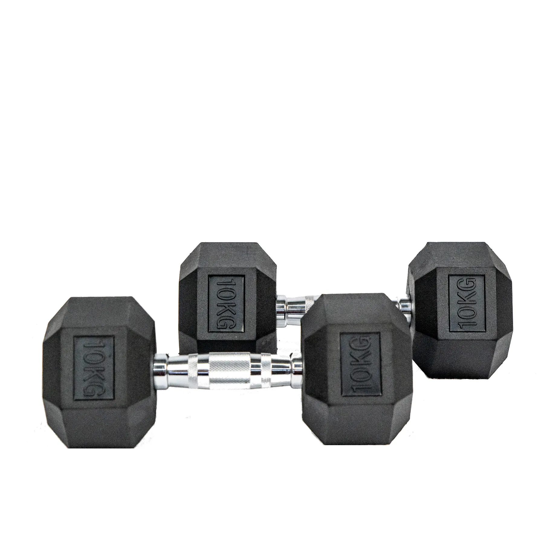 Hexagon Rubber Dumbbell (KG)