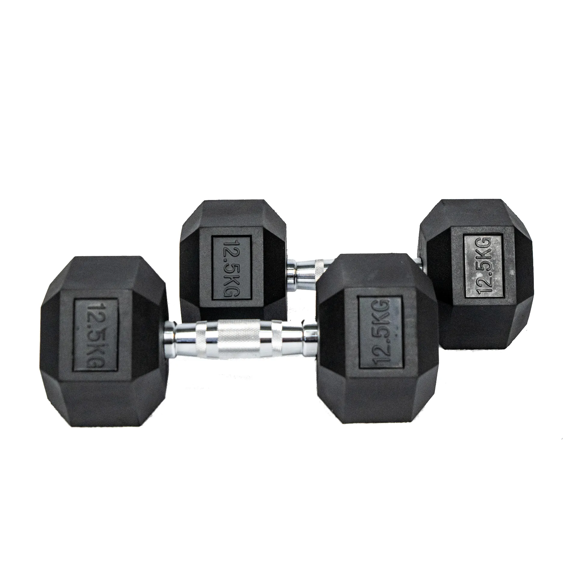 Hexagon Rubber Dumbbell (KG)