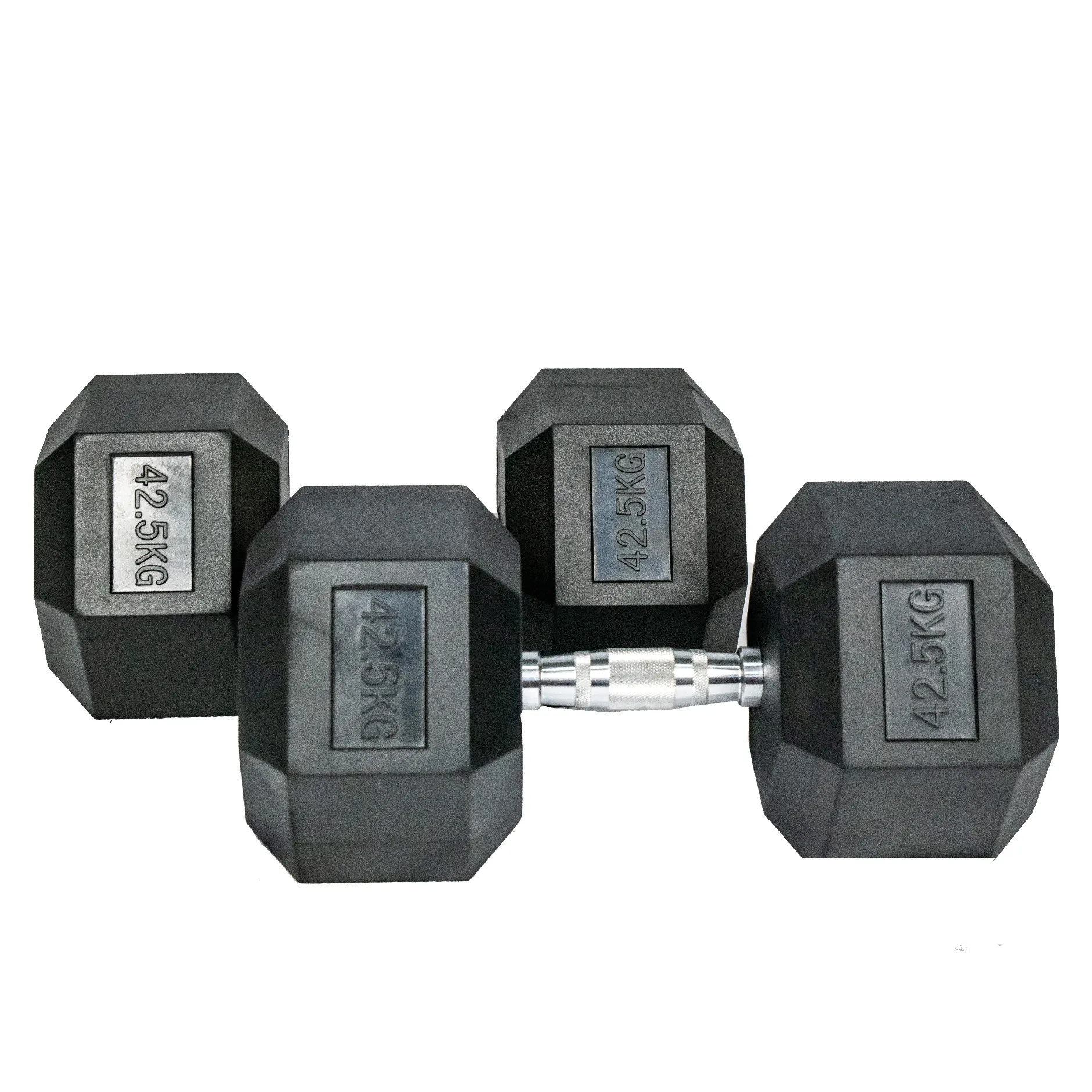 Hexagon Rubber Dumbbell (KG)