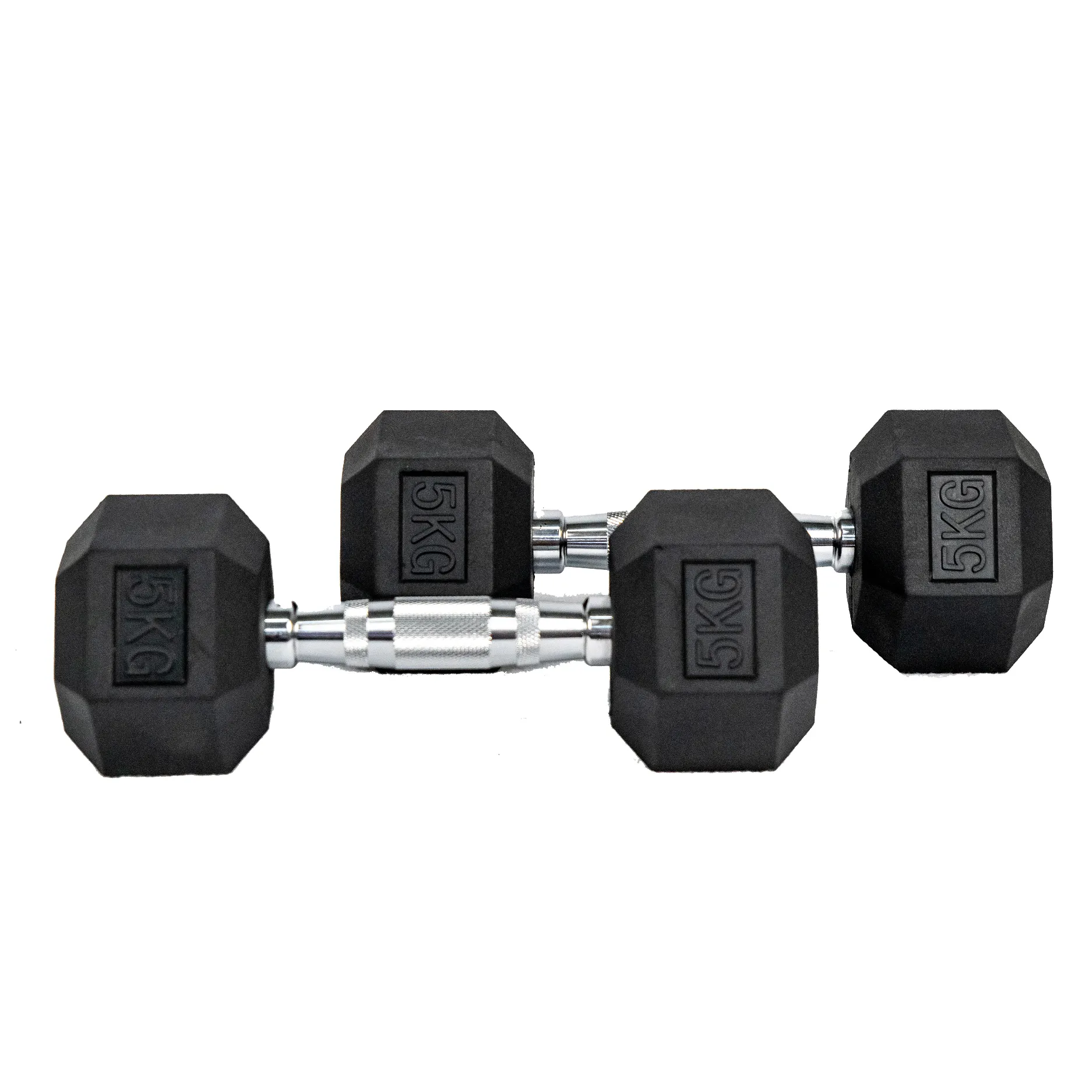 Hexagon Rubber Dumbbell (KG)