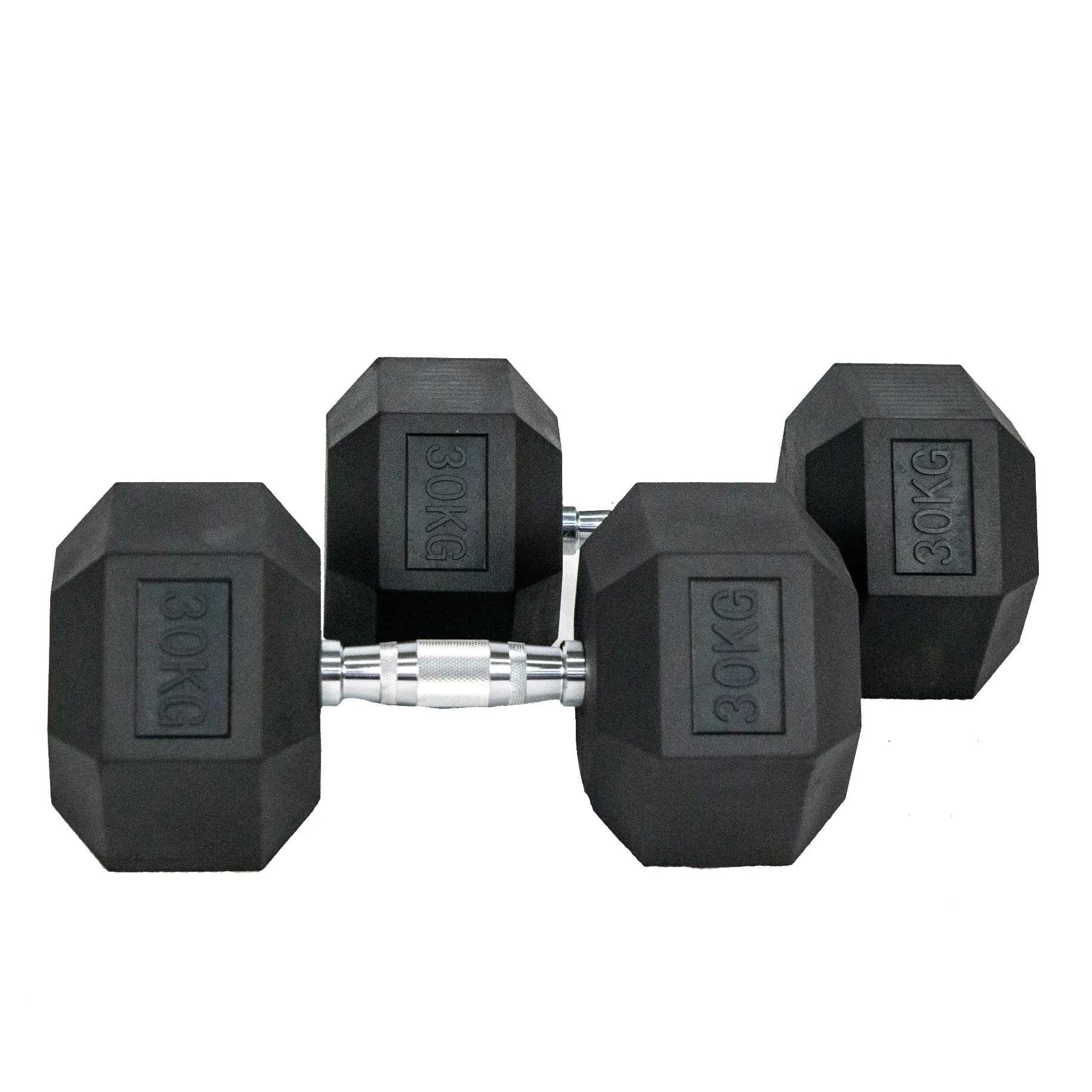 Hexagon Rubber Dumbbell (KG)