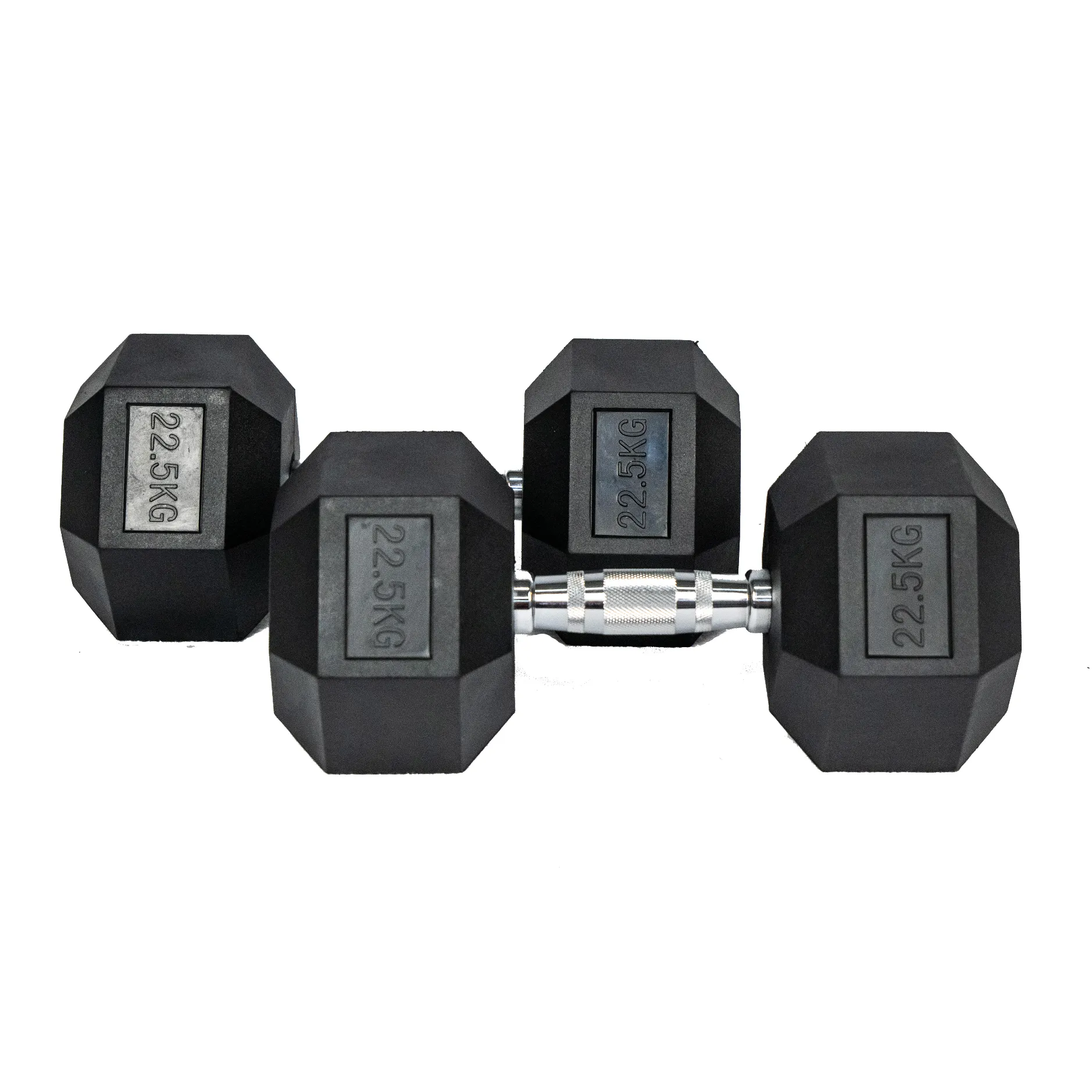 Hexagon Rubber Dumbbell (KG)