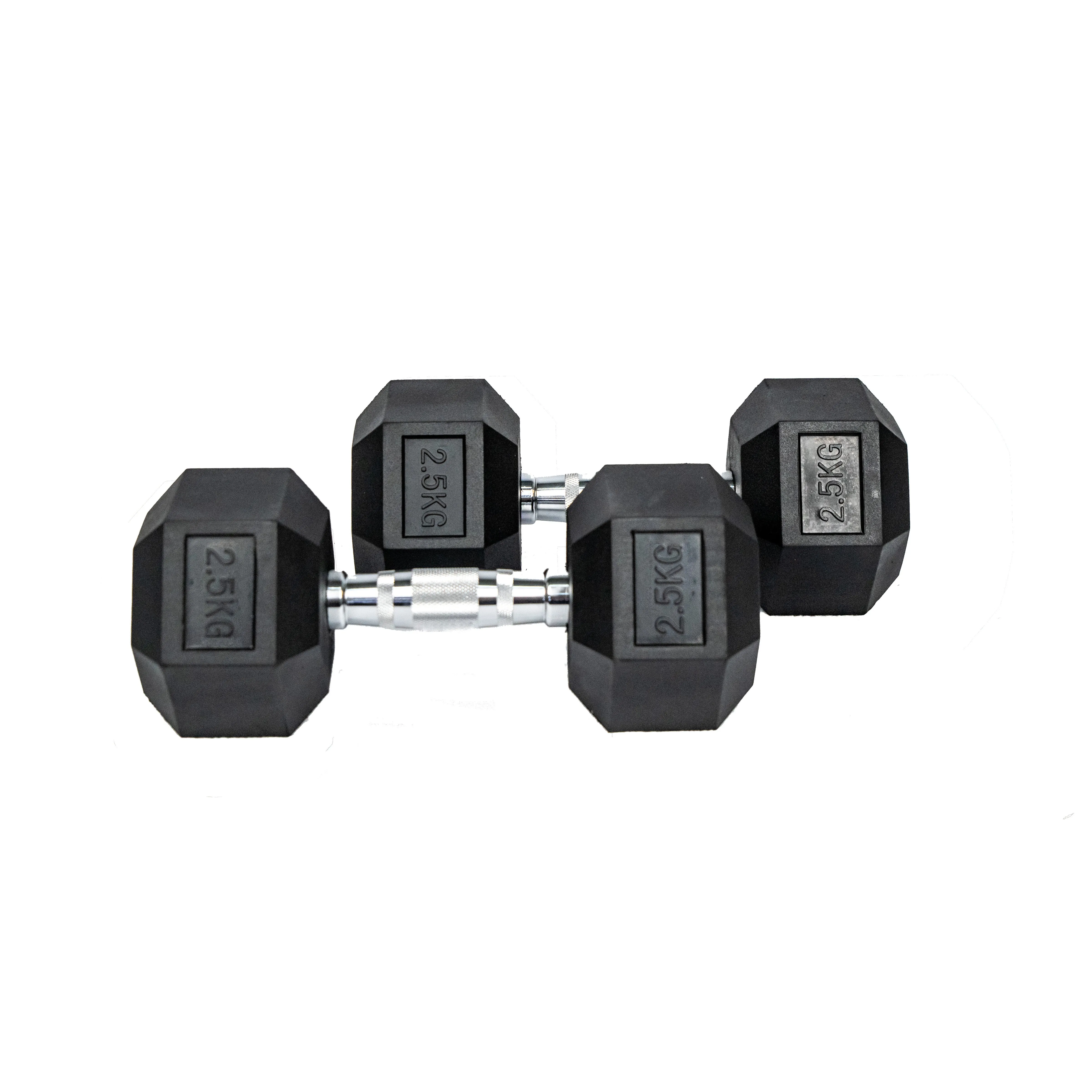 Hexagon Rubber Dumbbell (KG)