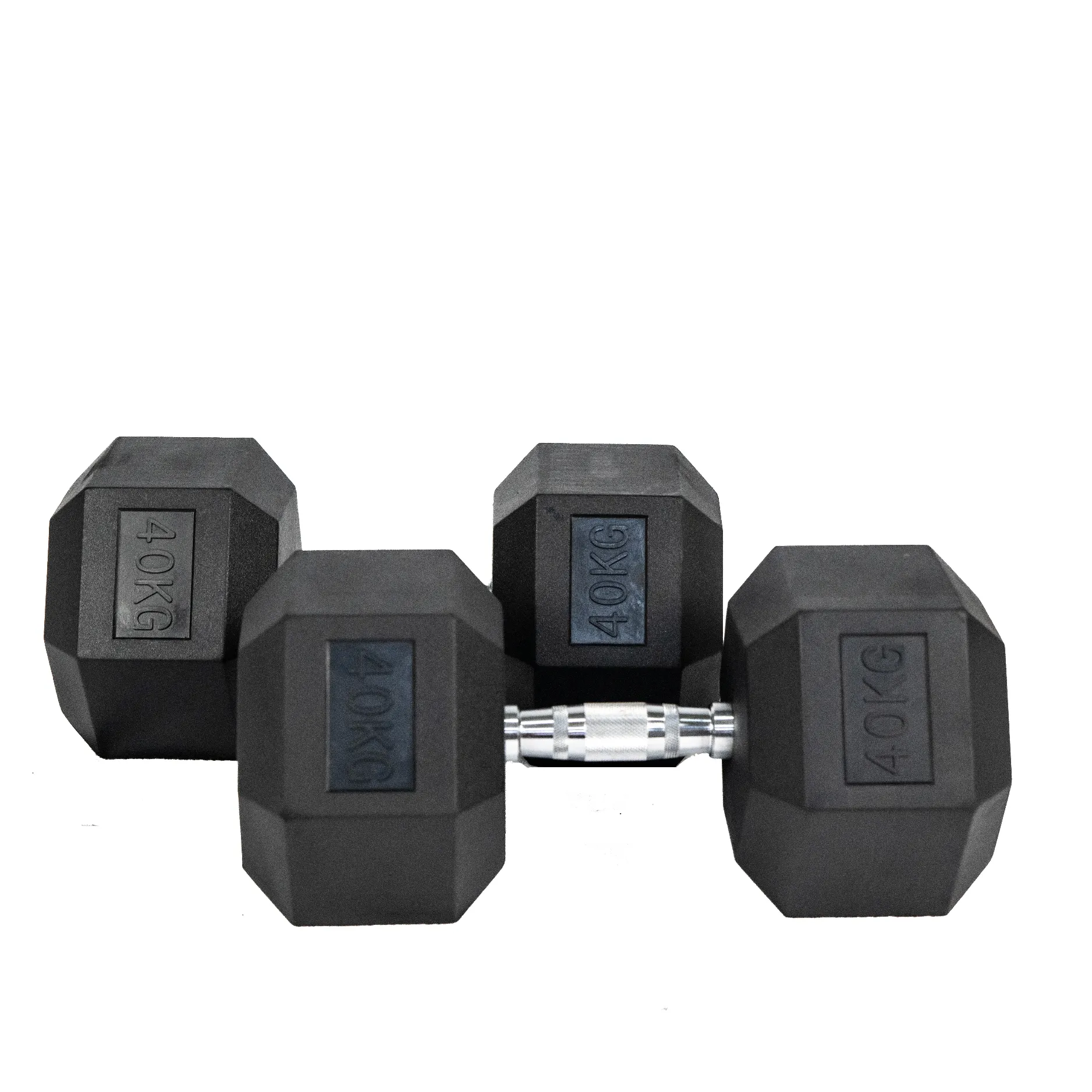 Hexagon Rubber Dumbbell (KG)