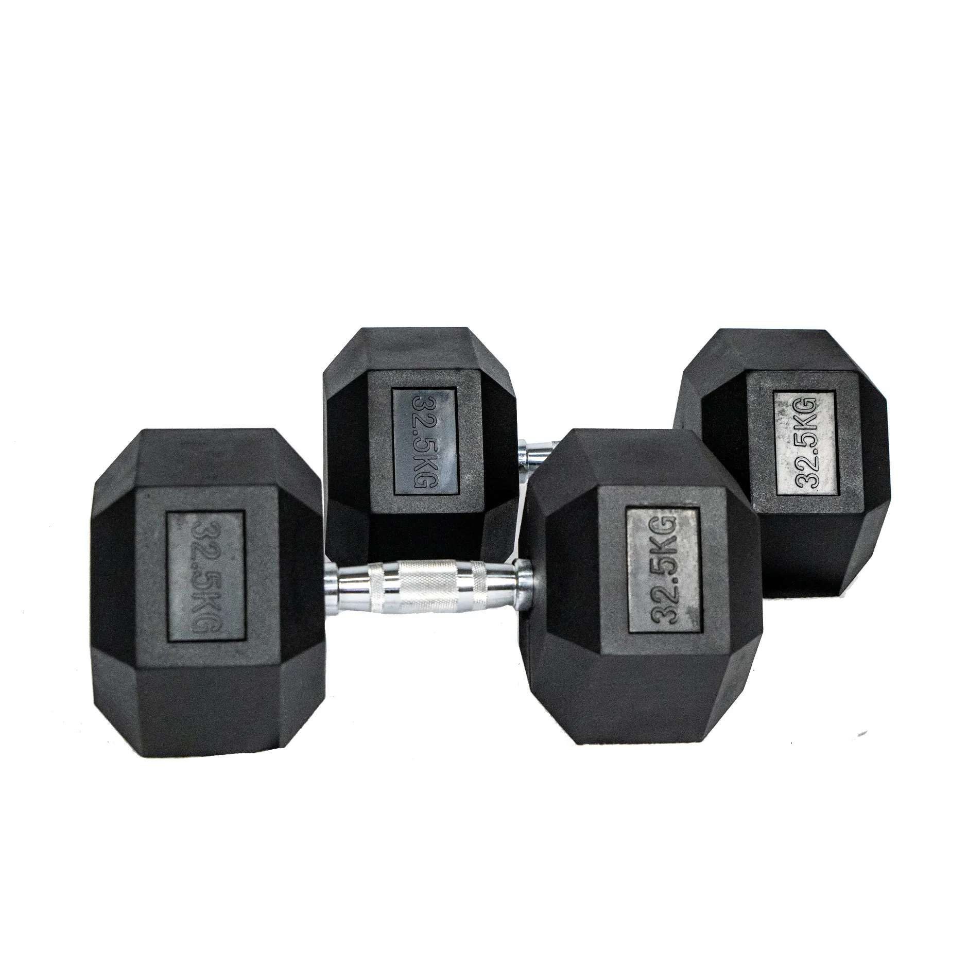 Hexagon Rubber Dumbbell (KG)