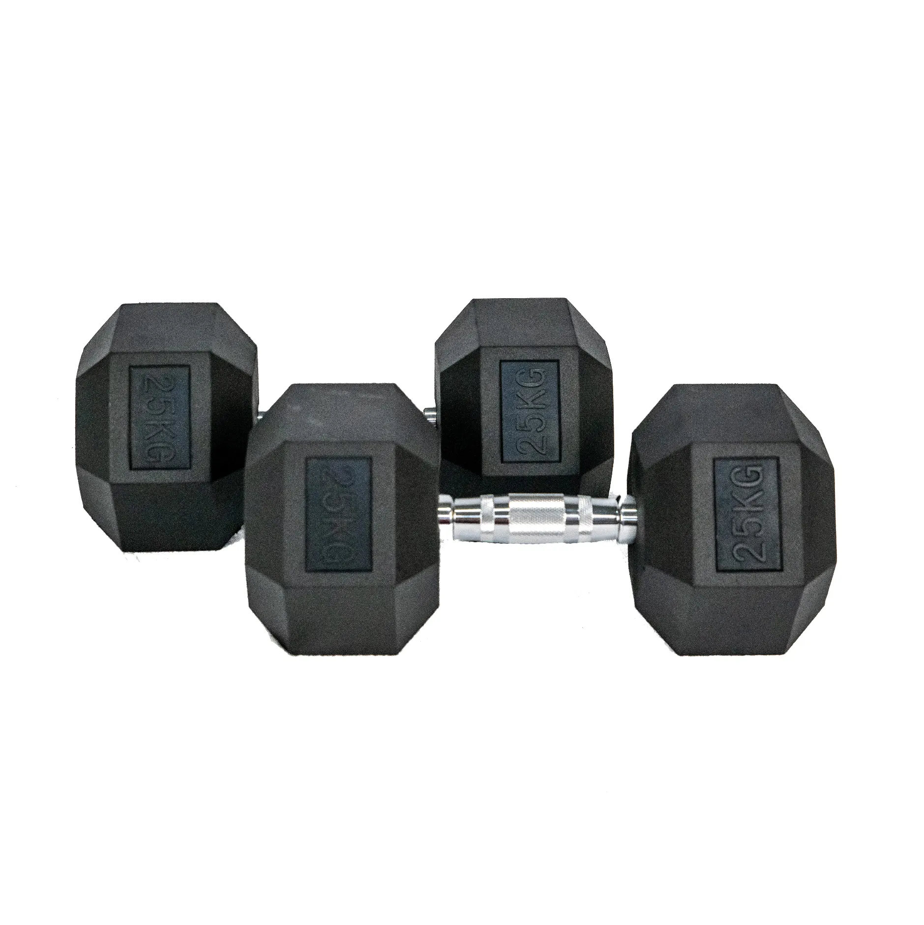 Hexagon Rubber Dumbbell (KG)