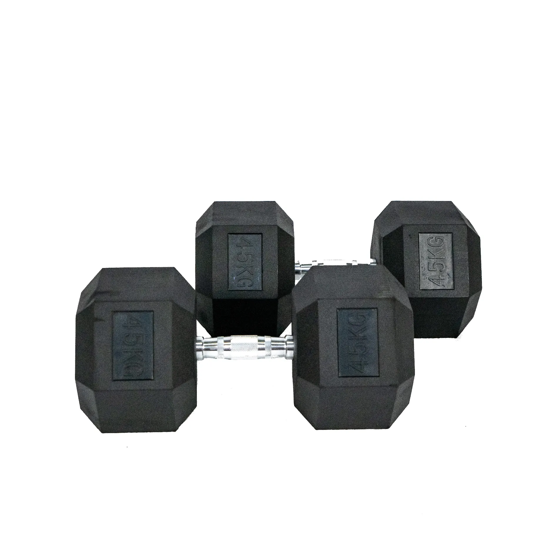 Hexagon Rubber Dumbbell (KG)
