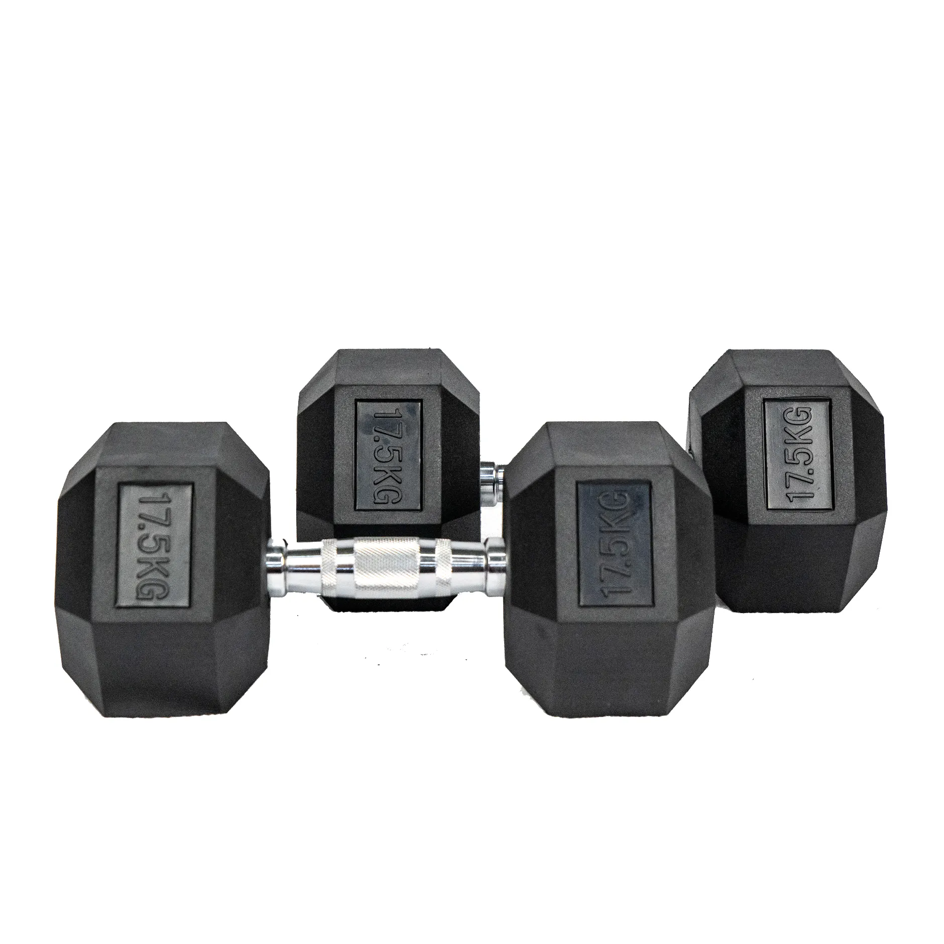 Hexagon Rubber Dumbbell (KG)