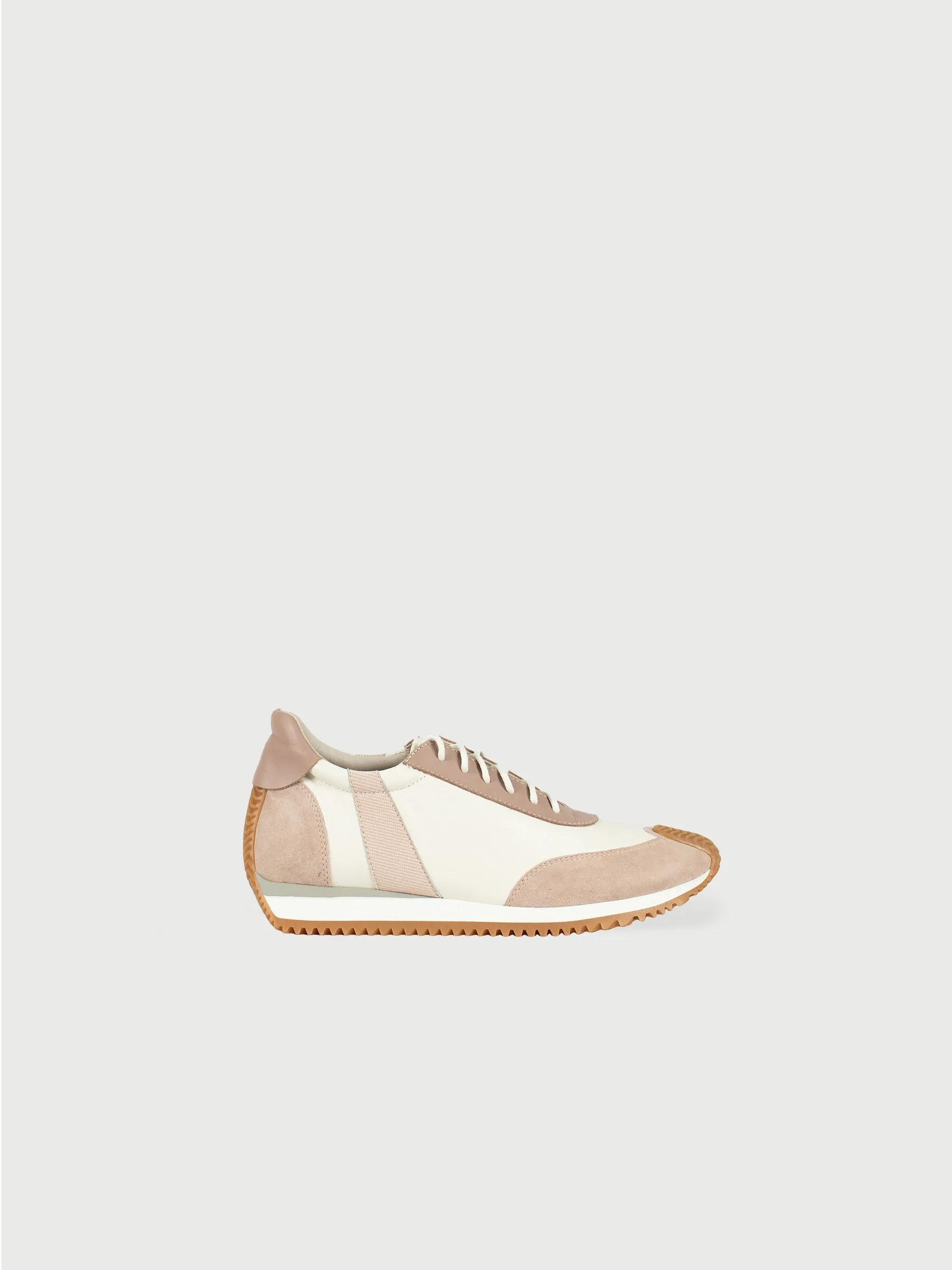 Mixed-Leather Sneakers