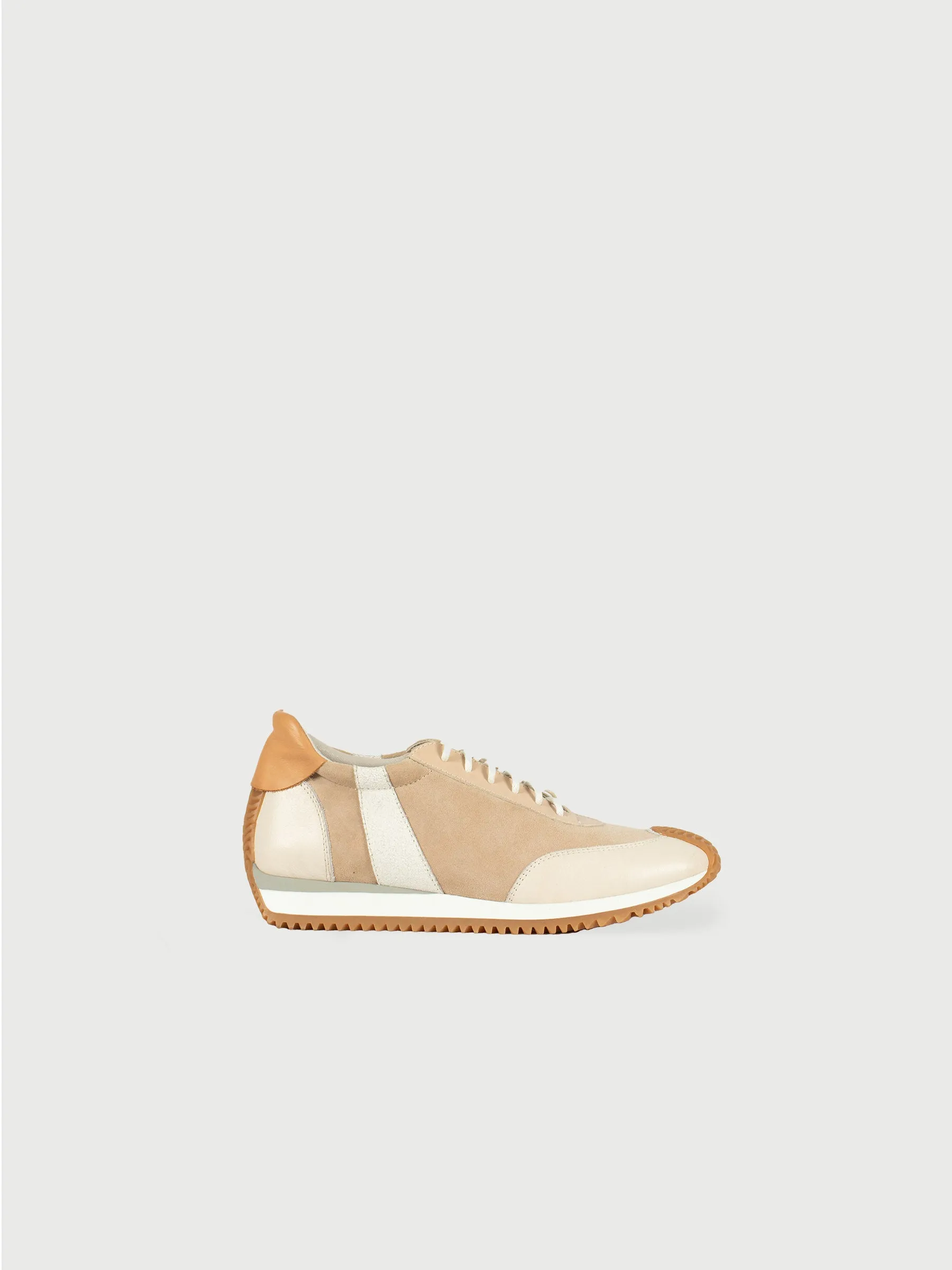 Mixed-Leather Sneakers