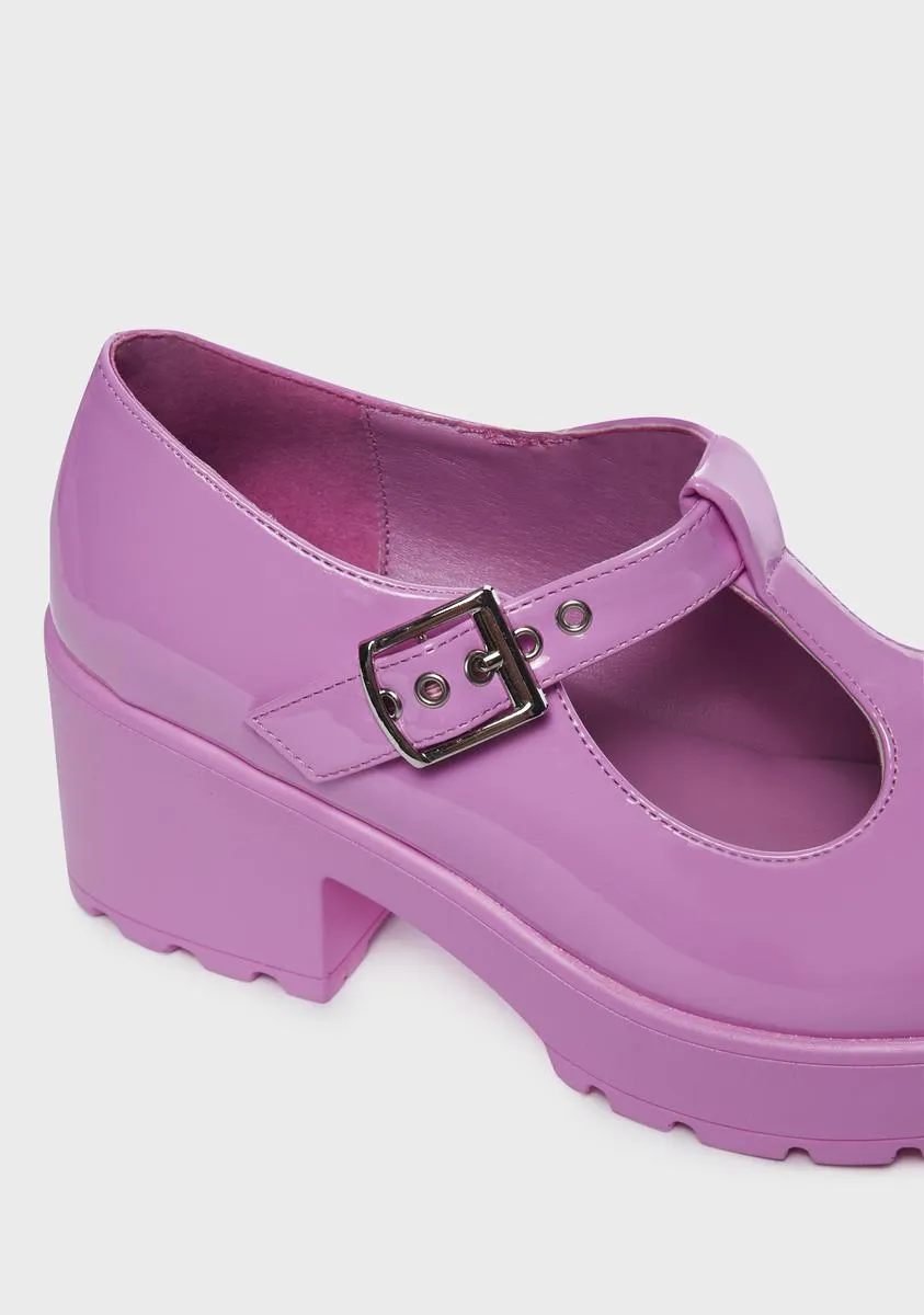 Pink PVC Sai Mary Janes