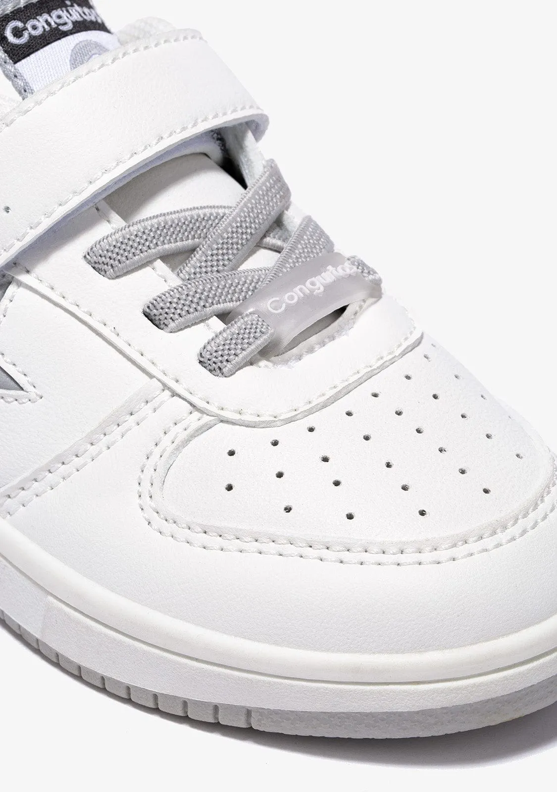 Unisex White Star With Lights Sneakers